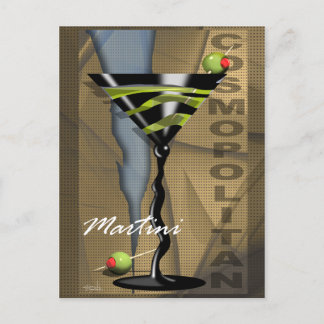 Invitation du Martini Party cosmopolite