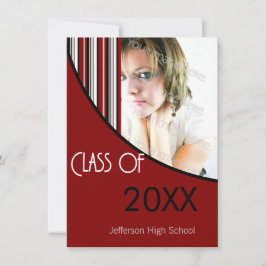 Invitation du Mod Stripes Gradupe Party