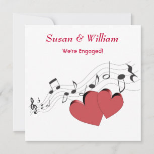 Invitation du Music Lover's Engagement Party