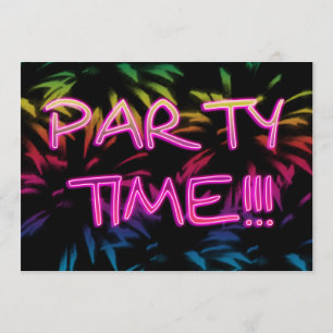 Invitation du Neon Fireworks Party
