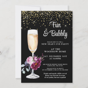 Invitation du Nouvel An à la Soirée Noire