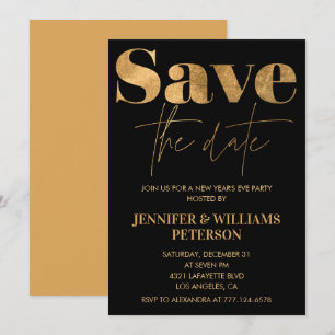 Invitation du Nouvel An, sauvegardez la date