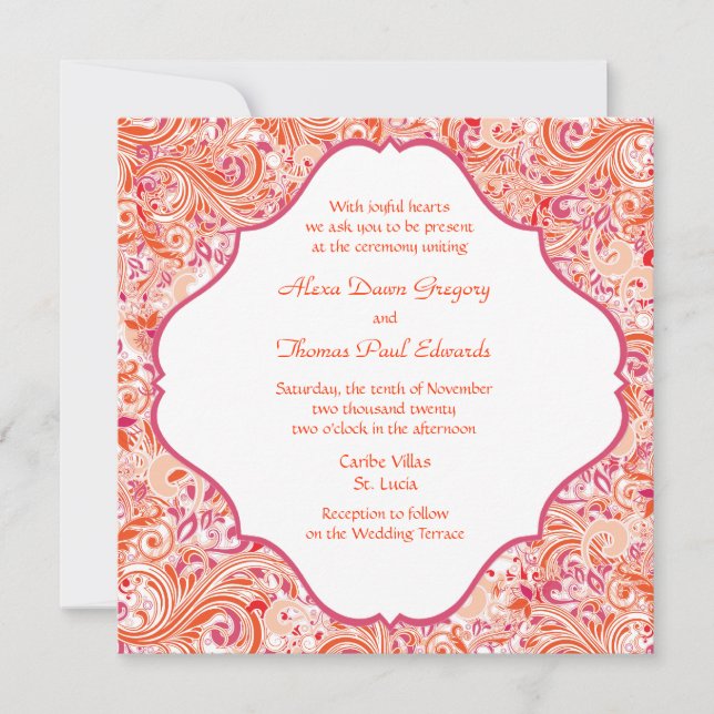 Invitation du paradis tropical (Devant)