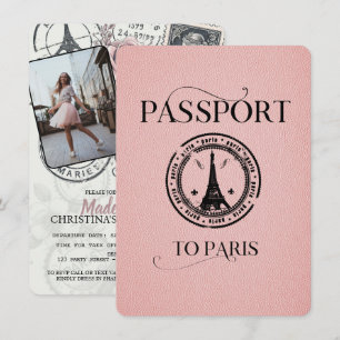 Invitation du Paris Passport Rose