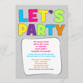 Invitation du parti Ado - Fêtons !