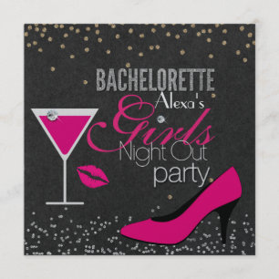 INVITATION DU PARTI BACHELORETTE PERSONNALISABLE