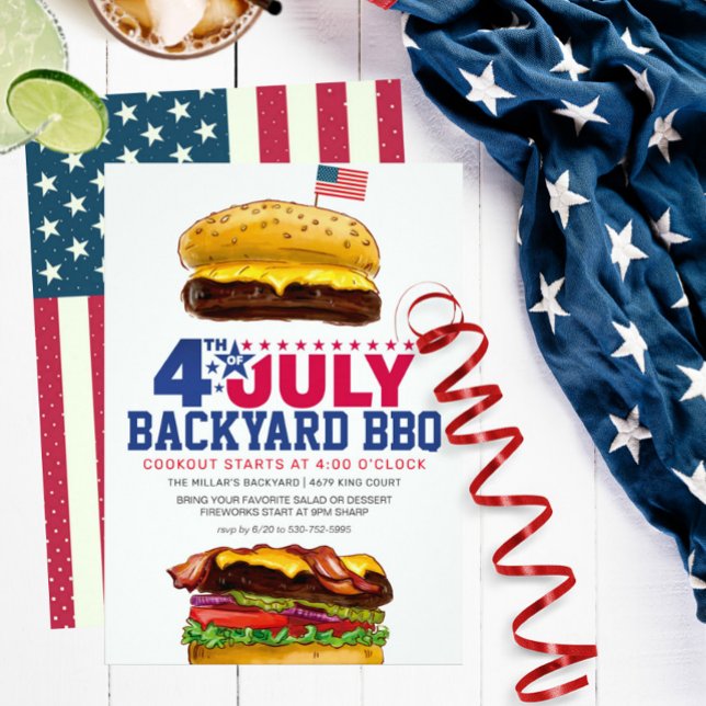 Invitation du parti BBQ du 4 juillet (Créateur téléchargé)