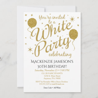 Invitation du parti blanc Tous Invitation du parti