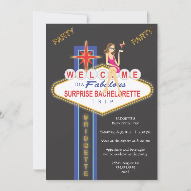 Invitation du parti Bridgette_Bachelorette (Devant)