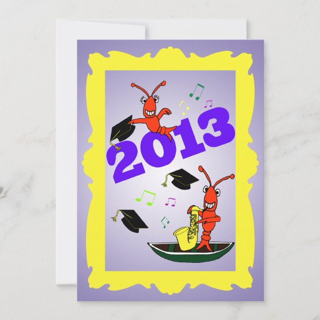 Invitation du Parti Cajun pour la graduation théma (Devant)