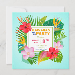 Invitation du parti Carré Hawaiian Luau