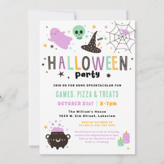 Invitation du parti Cute Halloween