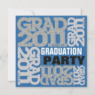 Invitation du Parti de la graduation 2011 Bleu 1