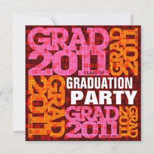 Invitation du Parti de la graduation 2011 Orange P