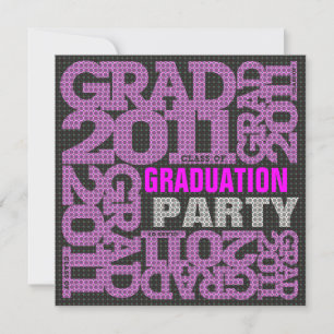 Invitation du Parti de la graduation 2011 Pink 1