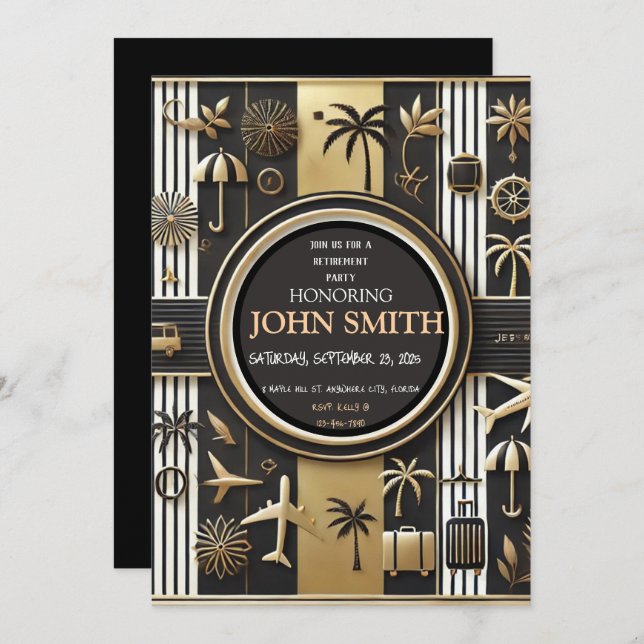 INVITATION DU PARTI DE RETRAITE (Devant / Derrière)