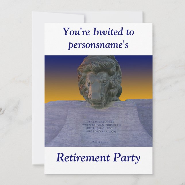 Invitation du parti de retraite (Devant)