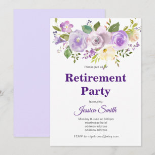 invitation du parti de retraite florale bohochique