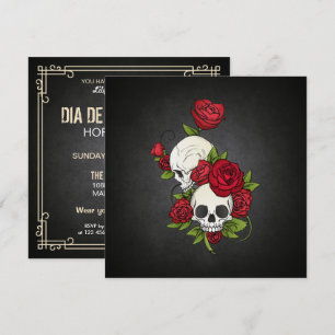 Invitation du parti Dia de los Muertos