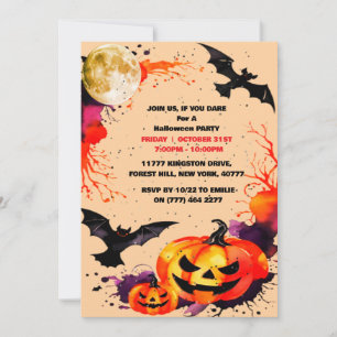 Invitation du parti Éffrayant Halloween