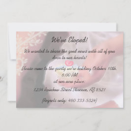 Invitation du parti Elopement