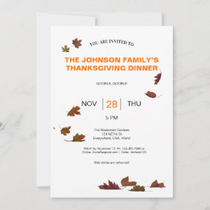 Invitation du Parti Feuille en chute