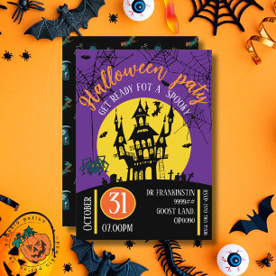 Invitation du parti Halloween