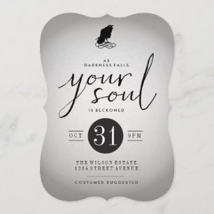 Invitation du parti Halloween