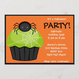 Invitation du parti Halloween