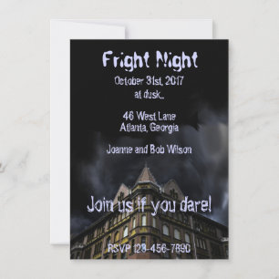 Invitation du parti Halloween House