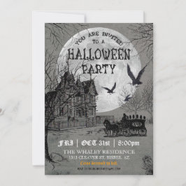 Invitation du parti Halloween House