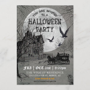 Invitation du parti Halloween House