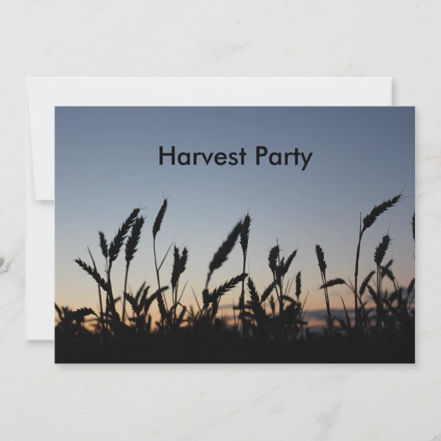 invitation du parti Harvest (Devant)