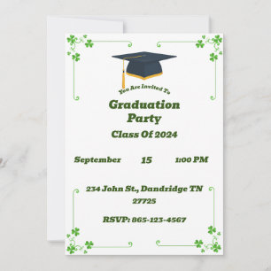 Invitation du Parti Irlandais de Graduation