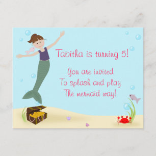 Invitation du parti Miss Mermaid