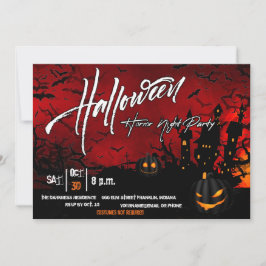 Invitation du parti nigérian Halloween Horror
