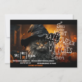 Invitation du parti nigérian Halloween Witches