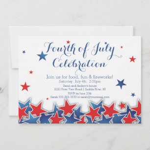 Invitation du parti Patriotic Stars 4 juillet