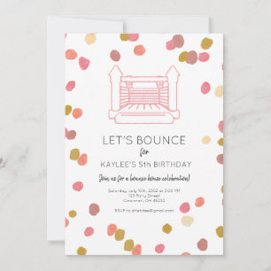 Invitation du Parti Poppy Bounce House