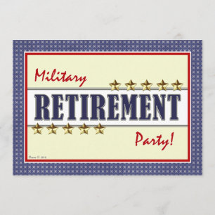 Invitation du parti Stars Retraite militaire
