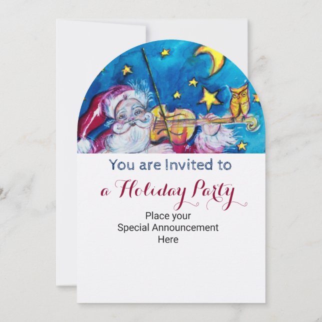 INVITATION DU PARTI VIOLINISTE DE NOËL PÈRE NOËL I (Dos)