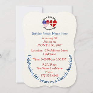Invitation du patrimoine des pays américains danoi