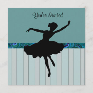 Invitation du Peacock Blue Dance Party