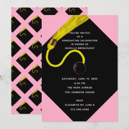 Invitation du Pink Graduation Party