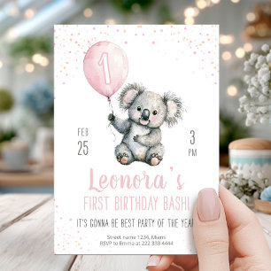 Invitation du premier anniversaire de Koala
