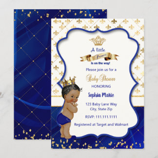 Invitation du Prince Baby shower, Petit Prince
