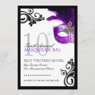 Invitation du Prom Masquerade
