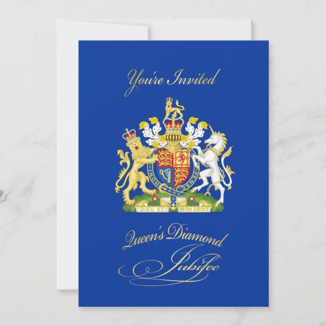 Invitation du Queen Diamond Jubilee Party (Devant)