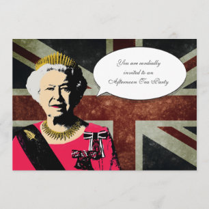 Invitation du Queen Elizabeth Tea Party