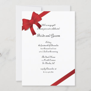 Invitation du Red Bows Winter Engagement Party